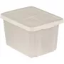 CURVER Essentials 26L permatoma laikymo dėžė su dangčiu, sudedama į rietuvę ir įdedama viena į kitą, 44x34x27 cm
