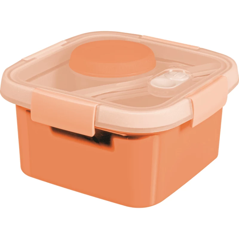 CURVER Lunch Kit Square 1,1L Smart To Go Mix maisto produktų indas