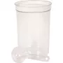 Curver Petlife apvalus gyvūnų maisto dubenėlis su šaukštu, 1,7 L, baltas
