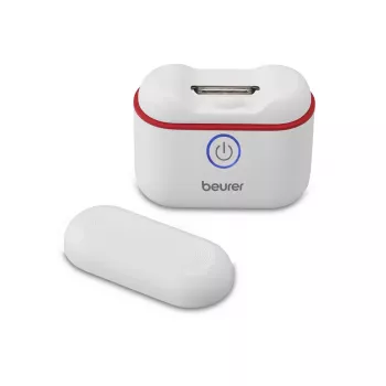 BEURER MP10 elektrinis nagų kirpiklis su LED apšvietimu ir dulkių surinktuvu, įkraunamas, USB-C