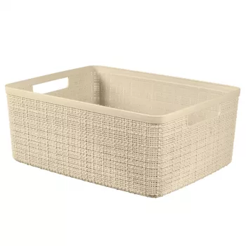 Curver pintinė Jute M 12L 36x28x15cm kreminės spalvos