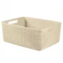 Curver pintinė Jute M 12L 36x28x15cm kreminės spalvos