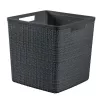 CURVER Pintinė Jute Square 17L 28x28x27cm Tamsiai pilka