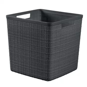 CURVER Pintinė Jute Square 17L 28x28x27cm Tamsiai pilka