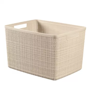 CURVER Pintinė Jute L 20L 36x28x23cm Kreminė