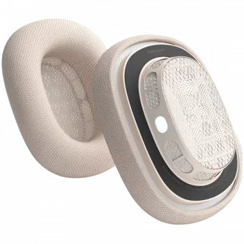 VONMÄHLEN Air Cushions, skirti AirPods Max, šampanės spalvos - Aukščiausios kokybės proteino odos ir atminties putų pakaitinės ausų pagalvėlės