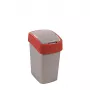 CURVER Flip Bin 25L šiukšlių kibirą Sidabrinis/Raudonas