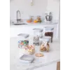 CURVER Dry Cube kvadratinis maisto laikymo indas 2,3L permatomas/pilkas