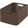 Curver Style Box M 38,6 x 28,7 x 17 cm tamsiai ruda laikymo dėžė su dangčiu