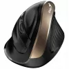 UNITEK Genius Ergo 8250S belaidė ergonominė pelė juoda-auksinė 1600DPI