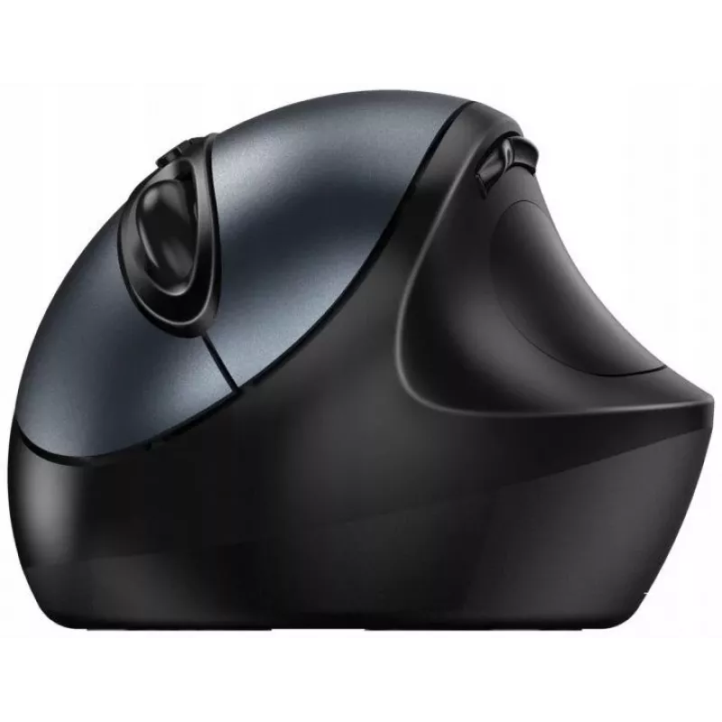 UNITEK Genius Ergo 8300S belaidė ergonominė pelė, 1600 DPI, juoda/pilka