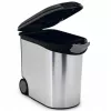 CURVER Pet Life 35L hermetiškas augintinių maisto laikymo konteineris su ratukais, sidabrinis, talpina 12kg sauso maisto, be BPA plastikas