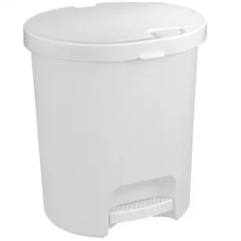 CURVER Deco Bin šiukšlių dėžė su pedalu 25L 36x41cm balta
