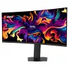 MSI 34 colių QD-OLED UWQHD 280Hz lenktas žaidimų monitorius (9S6-3DE39T-003)