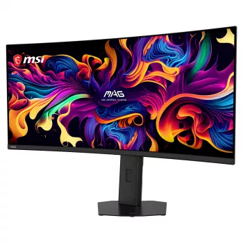 MSI 34 colių QD-OLED UWQHD 280Hz lenktas žaidimų monitorius (9S6-3DE39T-003)