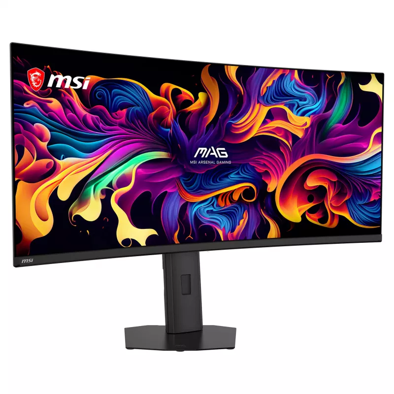 MSI 34 colių QD-OLED UWQHD 280Hz lenktas žaidimų monitorius (9S6-3DE39T-003)