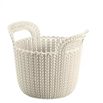 CURVER Pintinė Knit XS Apvali 3L Balta 23x19x19cm