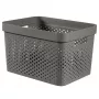 CURVER Infinity perdirbta dėžė 17L 36x27x22cm tamsiai pilka