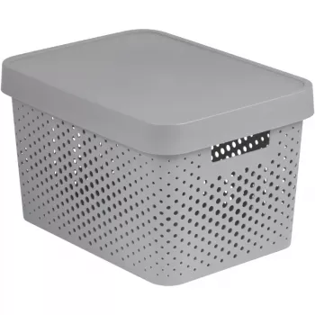 Curver Infinity Recycled 17L daiktadėžė 36x27x22cm pilka