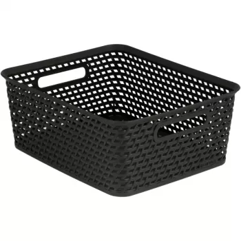 Curver Your Style M daiktų dėžė 35x30x13 cm tamsiai ruda sulankstoma sudedama 13,7L