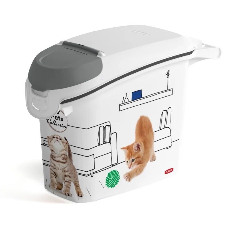 CURVER Pets Life šunų ir kačių maisto laikymo konteineris 6 kg 15 L hermetiškas 23x50x36 cm