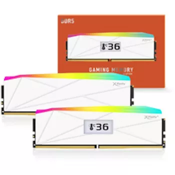 V-Color Manta XFinity+ aRGB DDR5-6000 RAM, CL28, XMP/EXPO - 32 GB dvigubas rinkinys, balta