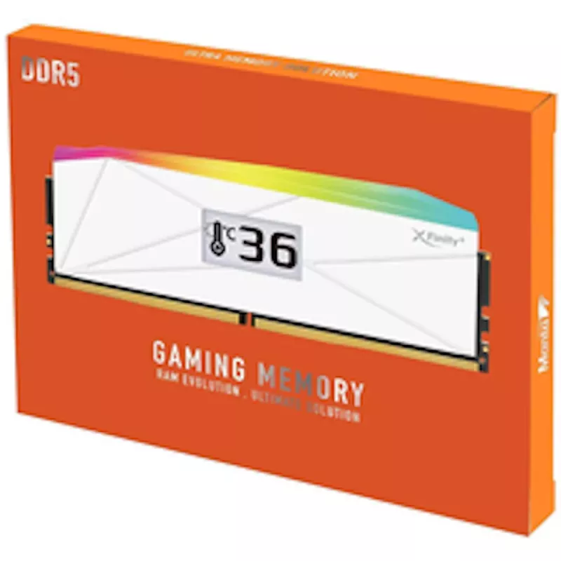 V-Color Manta XFinity+ aRGB DDR5-6000 RAM, CL28, XMP/EXPO - 32 GB dvigubas rinkinys, balta