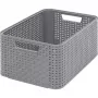 CURVER Style dėžė M 38,6x28,7x17 cm šviesiai pilka rotango efektas 17L