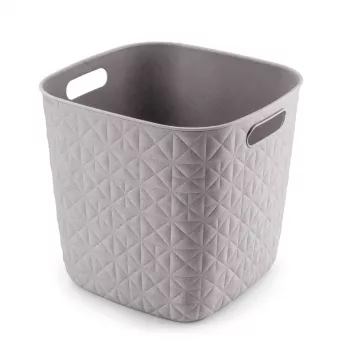 CURVER Softex kvadratinė laikymo pintinė 15L kreidinės baltos spalvos 27,9x27,9x26,9cm