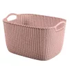 Curver Knit L stačiakampė laikymo pintinė 19L 40x30x23 cm rožinė