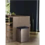 KETER Verto Recycle 54L stačiakampė metalizuota šiukšliadėžė, perlo pilka