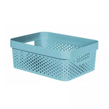 Curver Infinity Recycled 11L dėžė laikymui mėlyna 36x27x14cm