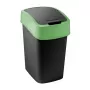 CURVER Flip Bin 9L juodas/žalias šiukšlių krepšys