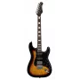 Stagg SES-60 SNB elektrinė gitara - Sonic Blue, SSS garso ėmikliai, alksnio korpusas
