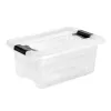 KEEPEER Crystalbox Cornelia 4L permatoma laikymo dėžė su dangteliu, 29,5 x 19,5 x 12,5 cm