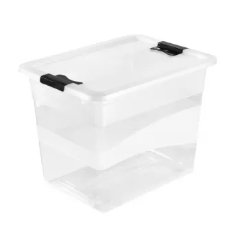 keeeper Crystalbox Cornelia laikymo dėžė su dangteliu, 24 L, permatoma, 39,5 x 29,5 x 30 cm