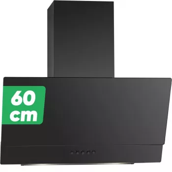 Bomann DU 7607 G 60 cm matinės juodos spalvos plokščiavirtė gartraukis