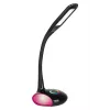 Activejet AJE-VENUS RGB juodas LED stalinis šviestuvas su RGB pagrindu, 7W pagrindinė šviesa, 3W RGB pagrindas, 400lm, 3000K/4500K/6000K, jutiklinis valdymas, lanksti ranka