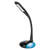 Activejet AJE-VENUS RGB juodas LED stalinis šviestuvas su RGB pagrindu, 7W pagrindinė šviesa, 3W RGB pagrindas, 400lm, 3000K/4500K/6000K, jutiklinis valdymas, lanksti ranka