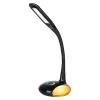 Activejet AJE-VENUS RGB juodas LED stalinis šviestuvas su RGB pagrindu, 7W pagrindinė šviesa, 3W RGB pagrindas, 400lm, 3000K/4500K/6000K, jutiklinis valdymas, lanksti ranka