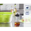 LEIFHEIT salotų padažo purtyklė 300 ml, permatoma/žalia