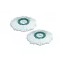 LEIFHEIT Clean Twist Disc Mop keičiamų šluosčių rinkinys, 2 mikropluošto šluostės, baltos