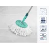 LEIFHEIT Clean Twist Disc Mop keičiamų šluosčių rinkinys, 2 mikropluošto šluostės, baltos