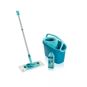 LEIFHEIT Grindų valymo rinkinys Clean Twist M Ergo su Power Cleaner 1L, sukimosi mopas, žalia/balta