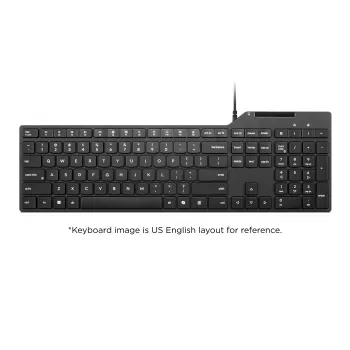 Lenovo USB-A laidinė išmaniosios kortelės skaitytuvo klaviatūra 5000-US English 4Y41U13312