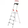HAILO L85 ComfortLine aliuminės 4 pakopų buitinės kopėčios