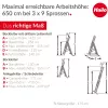 HAILO ProfiStep Combi aliuminės kopėčios 3x9 pakopų