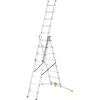 HAILO Kombinuotos kopėčios HobbyLOT aliuminio 2x8 + 1x9 laipteliai