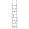 HAILO Kombinuotos kopėčios HobbyLOT aliuminio 2x8 + 1x9 laipteliai