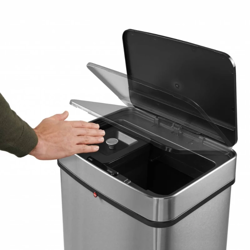 HAILO Öko Vario XL atliekų rūšiavimo sistema, 2x25L, nerūdijantis plienas